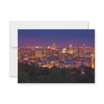 Montreal Canada City Skyline Belvedere Kondiaronk Custom Invitations
