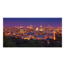 Montreal Canada City Skyline Belvedere Kondiaronk Photo Card Template