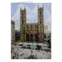 Montreal Canada Notre Dame Cathedral Greeting Cards