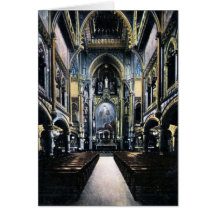 Montreal Canada Notre Dame Cathedral Interior Greeting Card