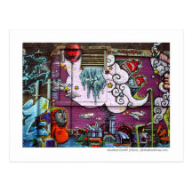 Montréal Graffiti Photo Postcard by Brad Hines