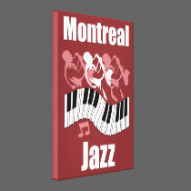 Montreal jazz canvas prints