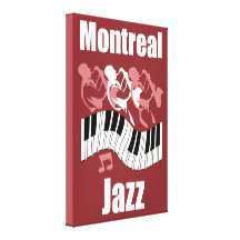 Montreal jazz canvas prints
