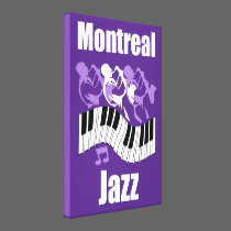 Montreal jazz canvas prints