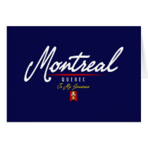 Montreal Script Greeting Card