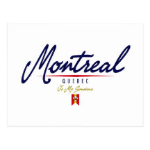 Montreal Script Post Card