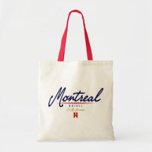 Montreal Script Tote Bags