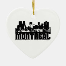Montreal Skyline Christmas Ornaments