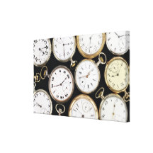 Montres de poche vintages impression sur toile