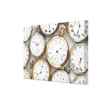 Montres de poche vintages impressions sur toile