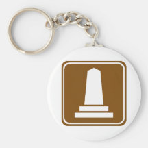 Monument Highway Sign Key Chains