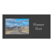 Monument Road, Colorado Customized Photo Card