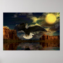 Monument Valley-Eagle-4-Abstract Poster