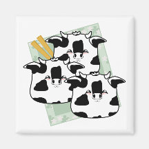 Moo Moo Dumplings Platter Refrigerator Magnets
