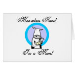 Moo-velous New Mom Tshirts and Gifts Greeting Card
