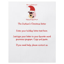 Moo-y Christmas and Happy Hoggy Days! Personalized Flyer