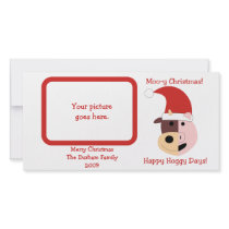 Moo-y Christmas and Happy Hoggy Days! Custom Photo Card