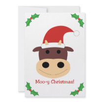 Moo-y Christmas! Holiday gifts and cards Personalized Invites