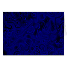 Mood Swings - Blue vs. Black Abstract Greeting Cards