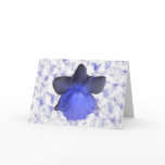 Moody Blue Dripping Daffodil Greeting Card