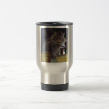 Moody Cat Stainless Steel Travel Mug