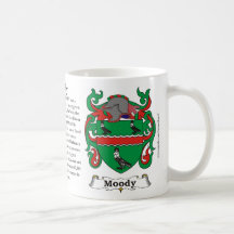 Moody Family Coat of Arms Mug