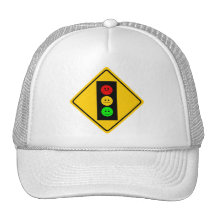 Moody Stoplight Ahead Mesh Hat