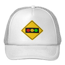 Moody Stoplight Trio Ahead Trucker Hats