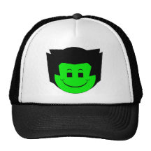 Moody Stoplight Trio Gordy Greenfalloon Face Mesh Hats