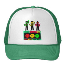 Moody Stoplight Trio Logo with Characters Trucker Hat