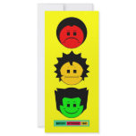 Moody Stoplight Trio Vertical Faces with Label rack cards