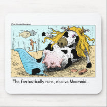Moomaid Funny Cow Cartoon Gifts Tees Collectibles Mouse Pads