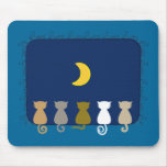 Moon And Cats mousepad