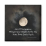 Moon and Clouds Modern Haiku Magnet