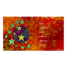 moon and stars biz card template business cards