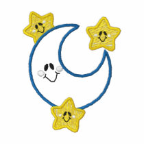 Moon and Stars embroidered shirts