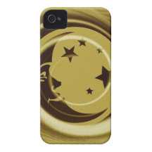Moon and Stars iPhone 4 Covers