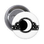 Moon and Stars Pinback Button
