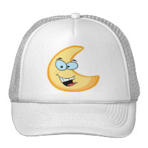 Moon Cartoon Character Trucker Hat