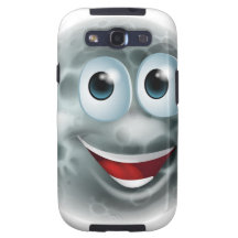 Moon cartoon man character galaxy s3 covers