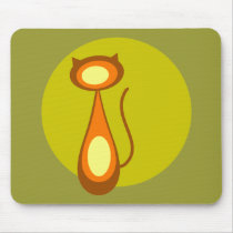 Moon Cat Mousepad