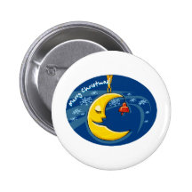 Moon Christmas Pins