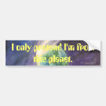 Moon, Comet, Earth, Sun Bumper Sticker
