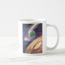 Moon, Comet, Earth, Sun Mugs