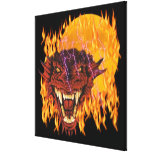 Moon Dragon Wrapped Canvas 32x34" Gallery Wrapped Canvas