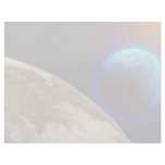 Moon, earth and sun custom letterhead