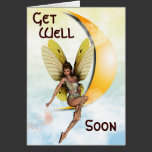 Moon Fairy Greeting Card cards