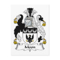 Moon Family Crest postcards