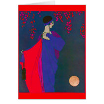 Moon Fashion Plate ~ Card