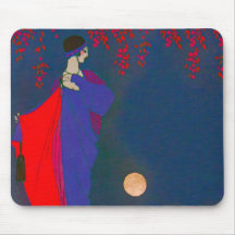Moon Fashion Plate ~ Mousepad Catalogue Vintage